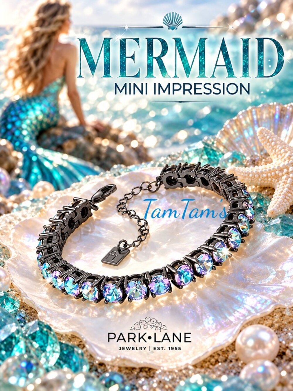 Park Lane Mini Mermaid Impression Tennis Bracelet